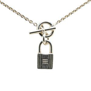 HERMES Silver Necklace